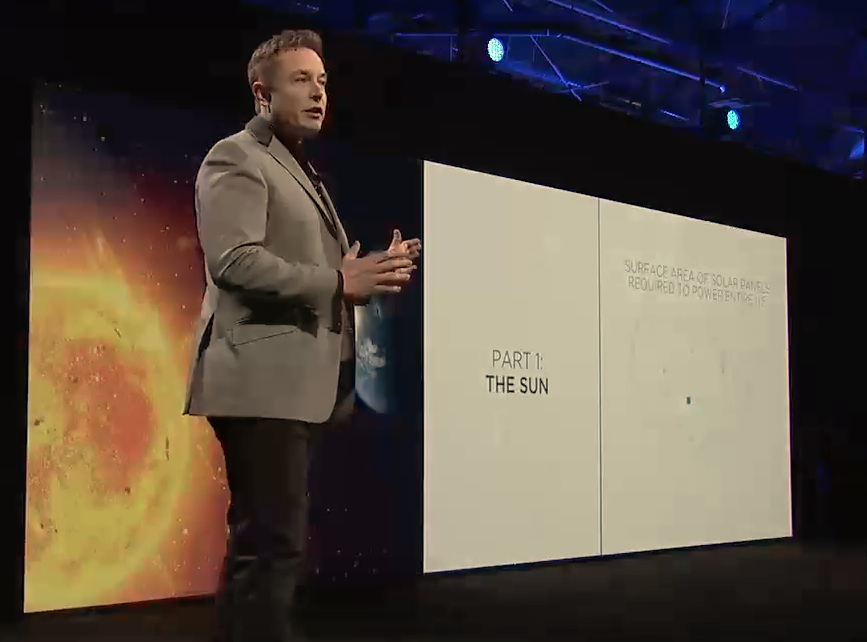 ソーラー発電とリチュウムイオン・バッテリーだけでアメリカのすべての電力供給は可能　-   Elon Musk